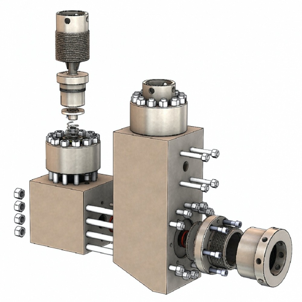 Fluid End for National Mud Pump 12-P-160 7500 PSI Mission Style